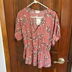 Sienna Sky Pink Floral Blouse